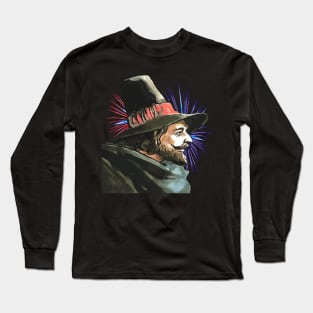 Guy Fawkes And The Fifth Of November Fireworks Long Sleeve T-Shirt